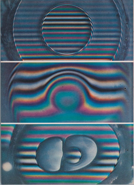 the refractive-index characteristics of three kinds of fiber, magnified about 500 times