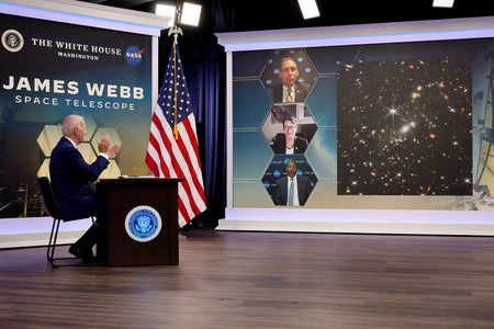 President Biden Previews First Images From Webb Space Telescope