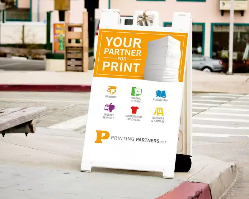 Outdoor A-Frame Sign Printing
